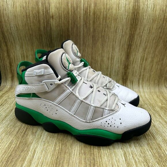 Jordan Other - Nike Air Jordan 6 Rings Lucky Green Men's Size 9.5 White Green Shoes 322992-131